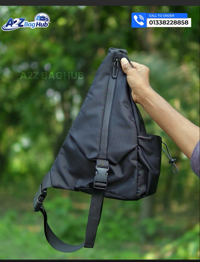ক্রসবডি পিরামিড ব্যাগ (Black Color=ফ্রি হোম ডেলিভারি